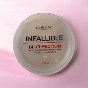 L'Oreal Infallible Blur-Fection Loose Setting Powder - Pink and White